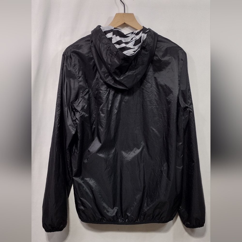Vintage Adidas Reversible Anorak Jacket Men S Black Zebra Sporty Athletic - Picture 5 of 10